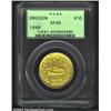 1849 $10 Oregon Exchange Co. Ten Dollar XF40 PCGS. K-2, High R.6. Production of Ten Dollar gold coin