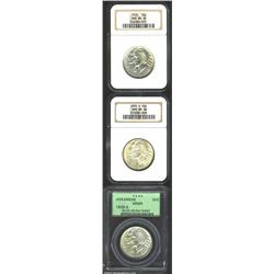 1935 50 Arkansas MS65 NGC, sharply struck, lustrous, and impressive; 1935-D Arkansas MS66 NGC, a car