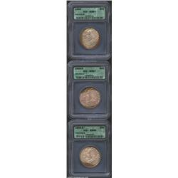 1936 SET Arkansas PDS Set MS67, MS67, MS66 ICG. We have no doubt that this is an originally preserve