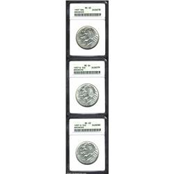 1937 50C Arkansas MS63 ANACS, pleasing for the grade with a sharp strike and good luster; 1937-D Ark