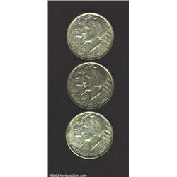 An Uncertified 1936 Arkansas PDS set, which also includes an off-white velvet box. The set contains: