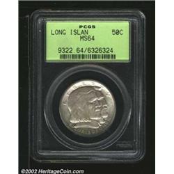 1936 50C Long Island MS64 PCGS. Rich silver-gray patina. A well struck and lustrous near-Gem that ha