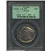 Image 1 : 1936 50C Long Island MS64 PCGS. Outrageously toned with aqua, ruby-red, and golden-brown patina. Lus