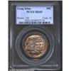 Image 1 : 1936 50C Long Island MS65 PCGS. The speckled russet patina becomes lighter as it approaches the cent