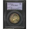 1936 50C Lynchburg MS65 PCGS. The coin's original surfaces intermingle with a dark blood-red patina.