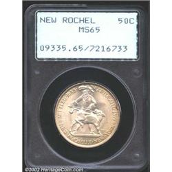 1938 50C New Rochelle MS65 PCGS. Light coffee-gold in color. A flashy and nicely struck Gem that has