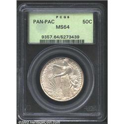 1915-S 50C Panama-Pacific MS64 PCGS. A well struck and impressively preserved Commemorative that wou