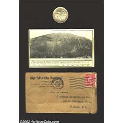 1925 50C Stone Mountain MS64 Uncertified. A lovely near-Gem that has rich and milky apricot-gold pat