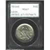 1935 50C Texas MS67 PCGS. Lovely green-gray, lilac, and speckled russet patina. A well struck and es