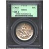 Image 1 : 1938-D 50C Texas MS65 PCGS. Milky lilac patina, with a blush of copper-gold color at the obverse bor