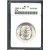 Image 1 : 1950-S 50C Booker T. Washington MS64 ANACS. An attractive, white example of this popular type. While