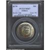 1950-S 50C Booker T. Washington MS67 PCGS. Outrageously toned with deep bands of gold, powder-blue,.