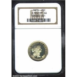 1870 25C Standard Silver Quarter Dollar, Judd-912, Pollock-1008, R.7, PR66 NGC. Standard Silver desi