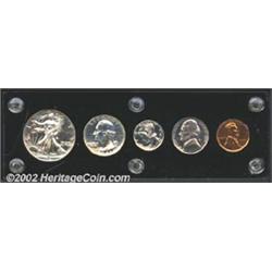 An Uncertified 1941 proof set, housed in a black plastic Capital holder. The lot includes: 1941 Cent