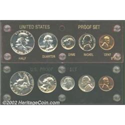 An Uncertified 1952 proof set; and an Uncertified 1953 proof set. The coins in both sets grade betwe