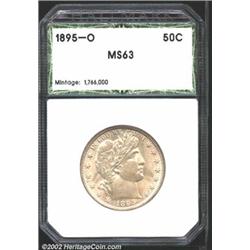 1895-O 50C Half Dollar MS63 Hallmark. (MS63) A silver-gray example that has a good strike and imposi