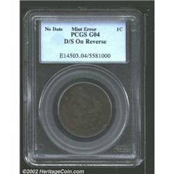 1835 Cent Head of 1836--Double Struck On Reverse--Good 4 PCGS. Although PCGS has not ventured to not