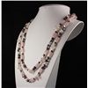 Image 2 : Rose Quartz Natural Stone Handknotted Necklace