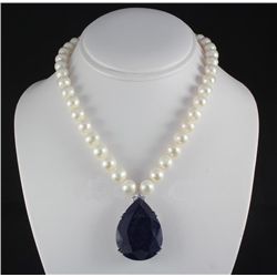 Elegant 426.31CTW FWP w/ SapphireCorrudumNecklace