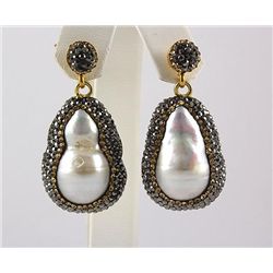 Victorian Vintage Mother of Pearl Earring