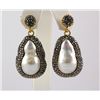 Image 1 : Victorian Vintage Mother of Pearl Earring