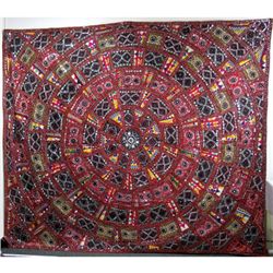 Indian Handmade Embroider Wall Art Fabric Decoration, 9