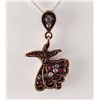 Image 1 : Natural Stone Vintage Victorian Design Pendant