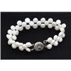 Image 1 : 7" WHITE SIOPAO BRACELET METAL LOCK PHILIPPINES