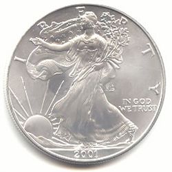 Uncirculated Silver Eagle 2001