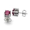 Image 1 : Ruby 1.30ctw Earring 14kt White Gold