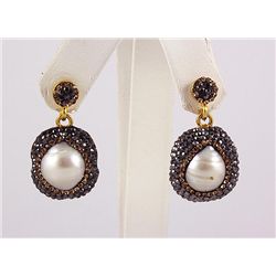 Victorian Vintage Mother of Pearl Earring