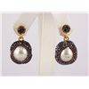 Image 1 : Victorian Vintage Mother of Pearl Earring