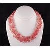 Image 2 : Woven Multi-Strand Natural Chip Beads Necklace