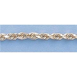 Pure Gold 16  14kt Italian Gold-Yellow 2.5mm, D/C Rope