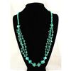 Image 2 : 366.08CTW TURQUOISE CHUNKY BLUE BEADED NECKLACE