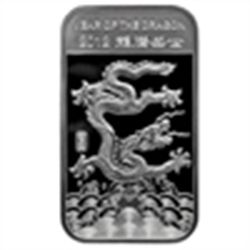 1 oz Year of the Dragon Silver Bar .999 Fine