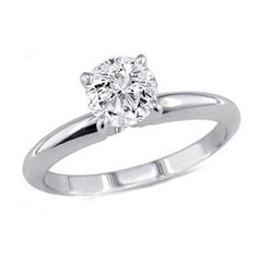 0.50 ct Round cut Diamond Solitaire Ring, I-J, SI2