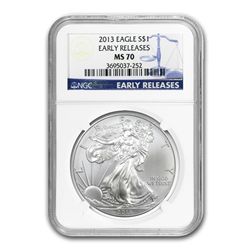 2013 Silver American Eagle MS-70 NGC (Early Releases)