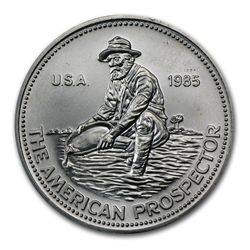 1986 (Eagle) - 1 oz Engelhard Prospector Silver Round .