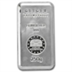 250 gram Geiger Security Line Silver Bar (1/4 kilo)