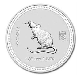 2008 2 oz Silver Lunar Year of the Mouse (Series I)