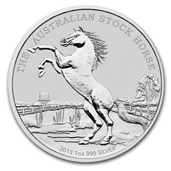 2013 1 oz Silver Australian Stock Horse