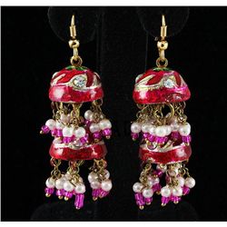 10.00GRAM INDIAN HANDMADE LAKH FASHION EARRING