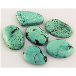 Natural Turquoise 124.38ctw Loose Small Gemstone Lot of