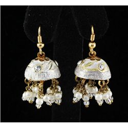 5.14GRAM INDIAN HANDMADE LAKH FASHION EARRING