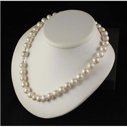 Genuine Pearl Necklace 282.95 ct FreshWater White 9mm 1