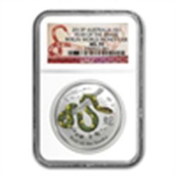 2013 1 oz Silver Year of the Snake Berlin Money Fair NG