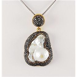 Victorian Vintage Mother of Pearl Pendant