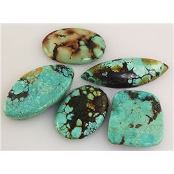 Natural Turquoise 124.38ctw Loose Small Gemstone Lot of