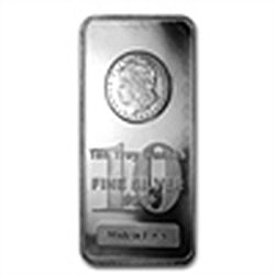 10 oz Morgan Design Silver Bar .999 Fine